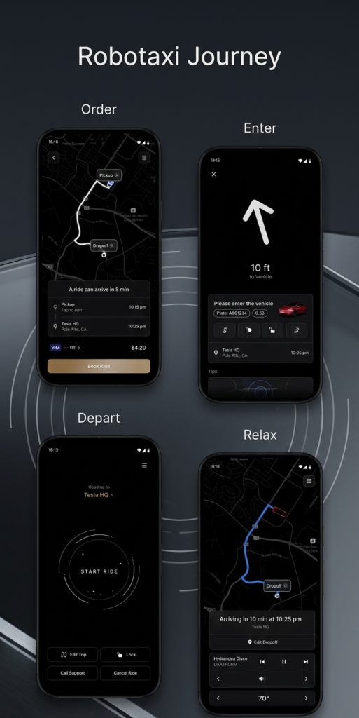 Robotaxi app to Android.2